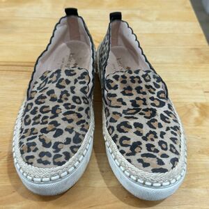 Kate Spade New York Leopard Print Suede Leather Slip-On Sneaker Size 5